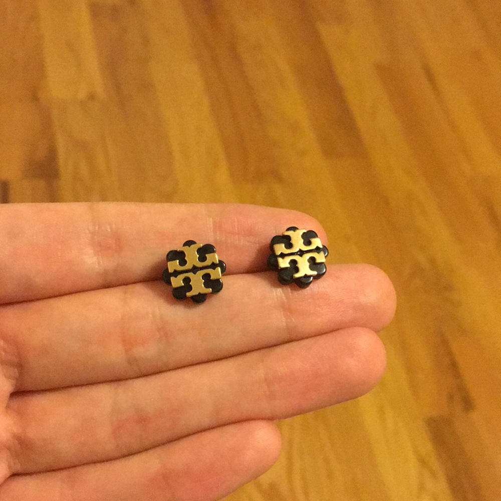 Authentic Tory Burch flower earrings